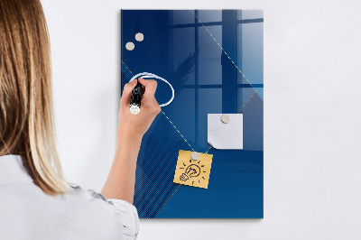 Pizarra magnética de pared con rotulador Tablero moderno para fotos y notas.