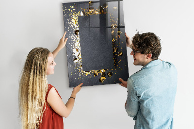 Pizarra magnética de pared con rotulador Un elegante tablero para notas y fotos.