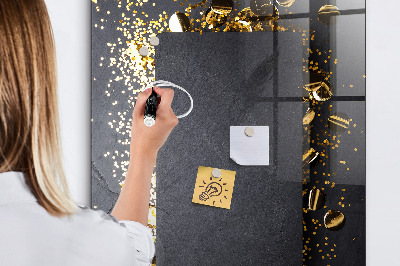 Pizarra magnética de pared con rotulador Un elegante tablero para notas y fotos.