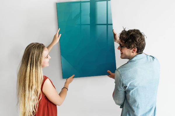 Pizarra magnética de pared con rotulador Tablero modular para notas y fotos