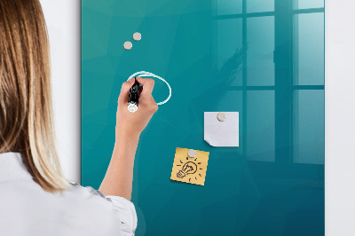 Pizarra magnética de pared con rotulador Tablero modular para notas y fotos