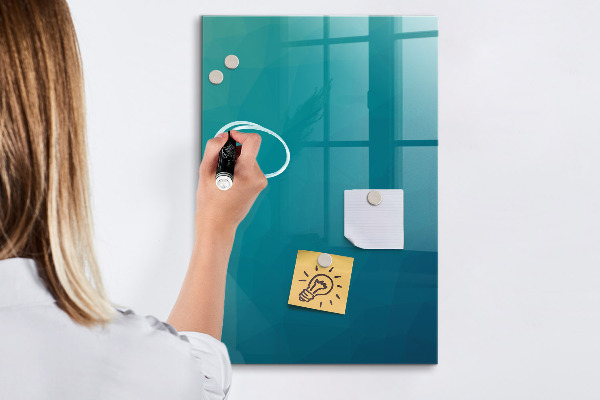 Pizarra magnética de pared con rotulador Tablero modular para notas y fotos