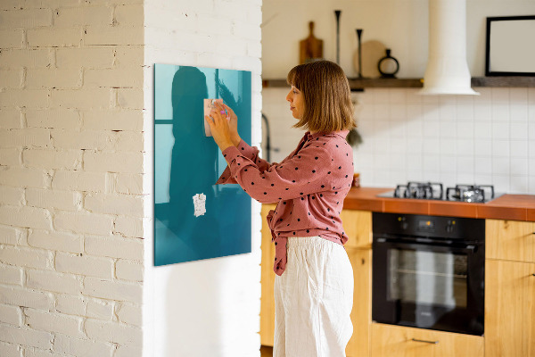 Pizarra magnética de pared con rotulador Tablero modular para notas y fotos