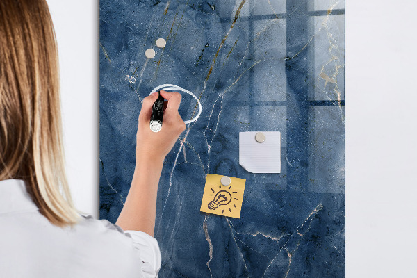 Pizarra magnética de pared con rotulador Tablero moderno para notas y fotos