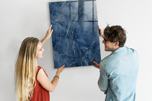 Pizarra magnética de pared con rotulador Tablero moderno para notas y fotos