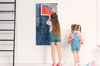 Pizarra magnética de pared con rotulador Tablero moderno para notas y fotos