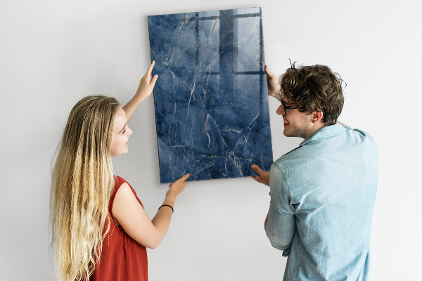 Pizarra magnética de pared con rotulador Tablero moderno para notas y fotos