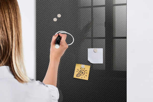 Pizarra magnética de pared con rotulador Tablero elegante para fotos y notas.