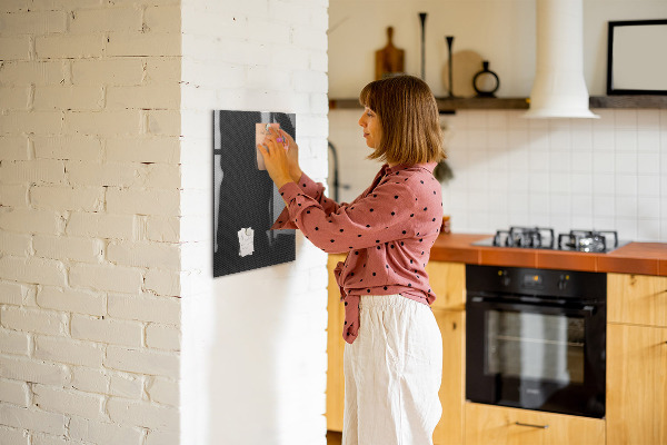 Pizarra magnética de pared con rotulador Tablero elegante para fotos y notas.