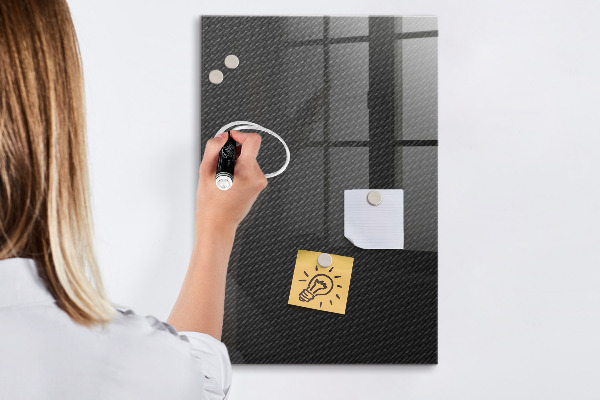 Pizarra magnética de pared con rotulador Tablero elegante para fotos y notas.