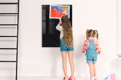Pizarra borrable de cristal con imanes Tablero moderno para notas y fotos