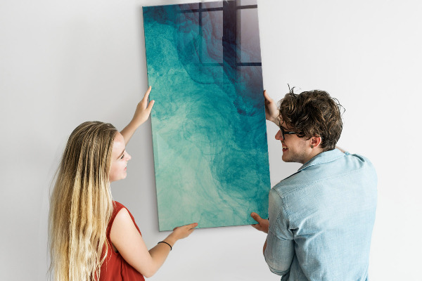 Pizarra magnética de pared con rotulador Un tablero colorido para fotos y notas.