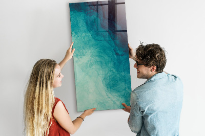 Pizarra magnética de pared con rotulador Un tablero colorido para fotos y notas.