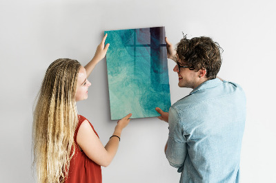 Pizarra magnética de pared con rotulador Un tablero colorido para fotos y notas.
