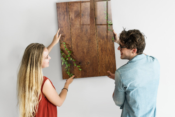 Pizarra magnética de pared con rotulador Tablero elegante para fotos y notas.