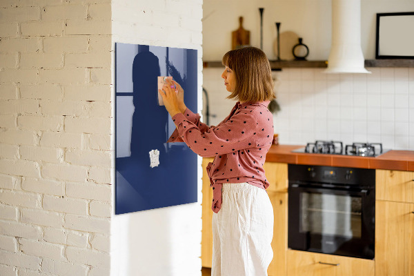 Pizarra magnética de pared con rotulador Tablero magnético para fotos y notas.