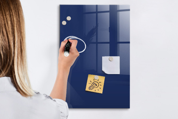 Pizarra magnética de pared con rotulador Tablero magnético para fotos y notas.