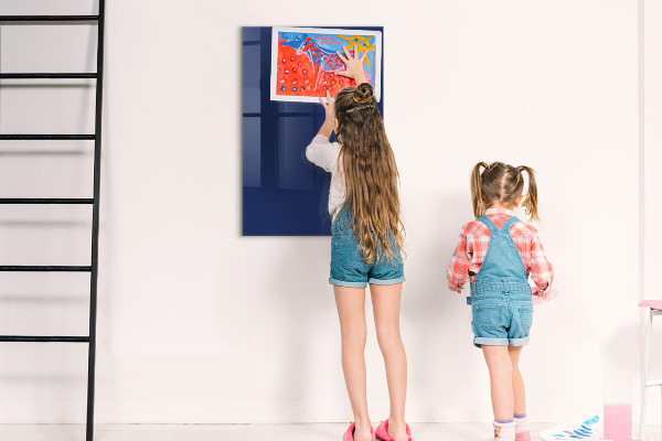 Pizarra magnética de pared con rotulador Tablero magnético para fotos y notas.