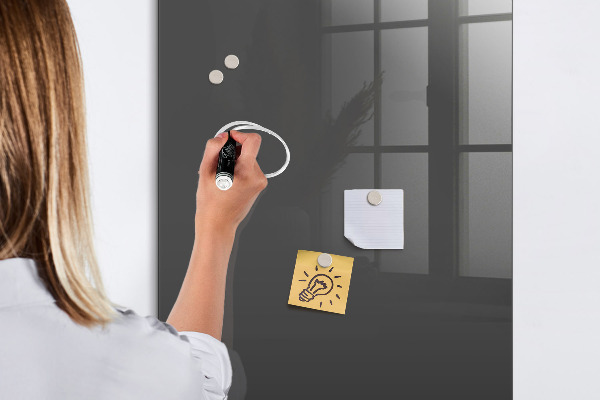 Pizarra magnética de pared con rotulador Tablero magnético para notas y fotos