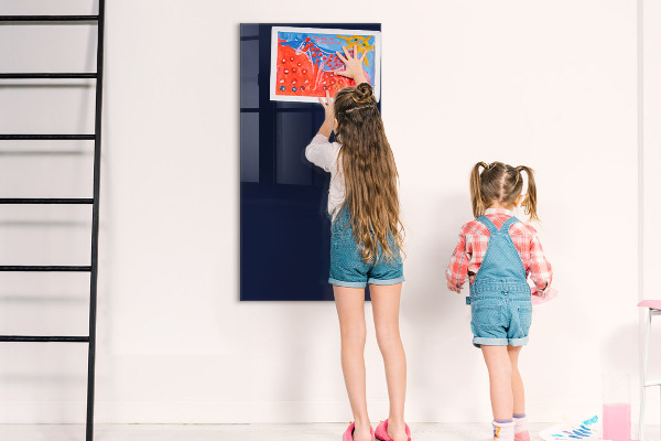 Pizarra magnética de pared con rotulador Tablero moderno para notas y fotos
