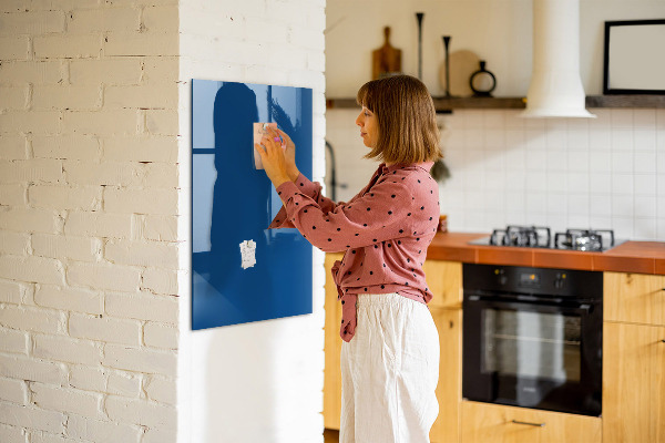 Pizarra magnética de pared con rotulador Tablero magnético para fotos y notas.