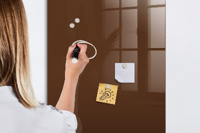Pizarra borrable de cristal con imanes Un elegante tablero para notas y fotos.