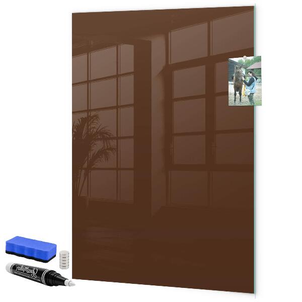 Pizarra borrable de cristal con imanes Un elegante tablero para notas y fotos.
