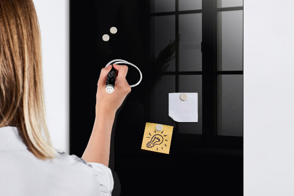 Pizarra magnética de pared con rotulador Tablero magnético para notas y fotos