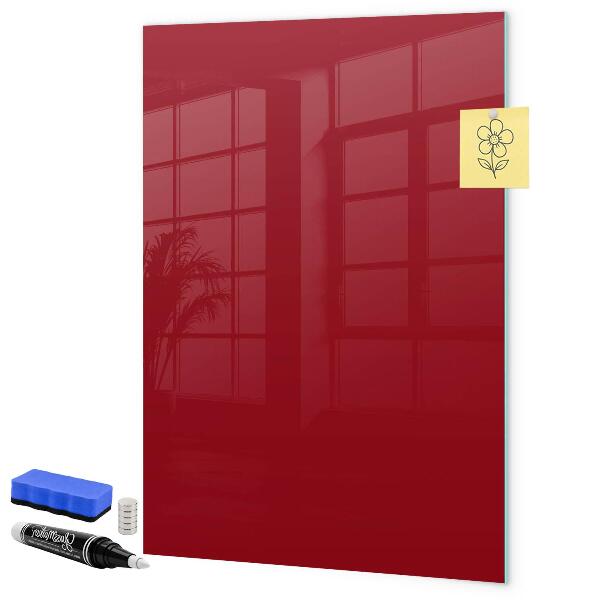 Pizarra magnética de pared con rotulador Un tablero colorido para notas y fotos.