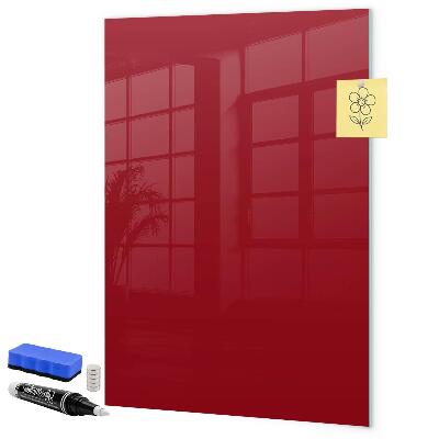 Pizarra magnética de pared con rotulador Un tablero colorido para notas y fotos.