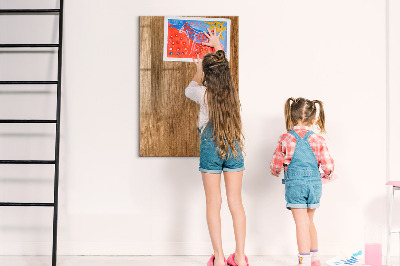 Pizarra magnética de pared con rotulador Tablero magnético para fotos y notas.