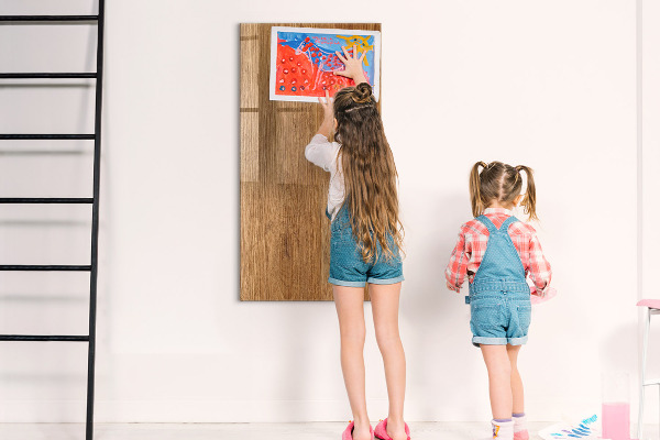 Pizarra magnética de pared con rotulador Tablero magnético para fotos y notas.