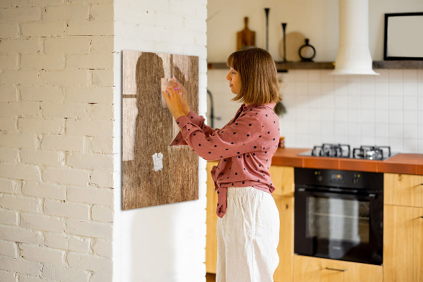Pizarra magnética de pared con rotulador Tablero magnético para fotos y notas.