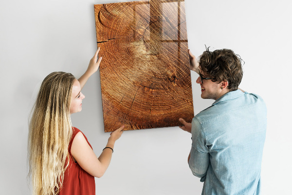 Pizarra magnética de pared con rotulador Tablero de notas con motivos de madera