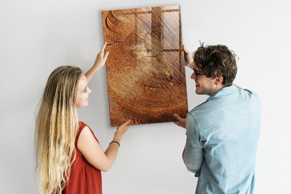 Pizarra magnética de pared con rotulador Tablero de notas con motivos de madera
