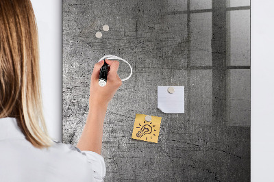 Pizarra magnética de pared con rotulador Tablero moderno para fotos y notas.