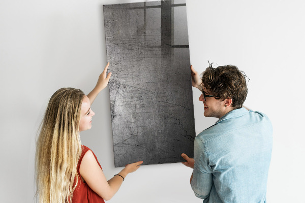 Pizarra magnética de pared con rotulador Tablero moderno para fotos y notas.