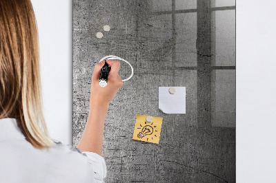 Pizarra magnética de pared con rotulador Tablero moderno para fotos y notas.