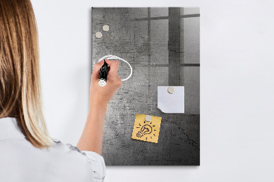 Pizarra magnética de pared con rotulador Tablero moderno para fotos y notas.