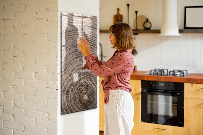Pizarra magnética de pared con rotulador Tablero magnético para fotos y notas.