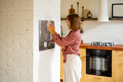 Pizarra magnética de pared con rotulador Tablero magnético para fotos y notas.