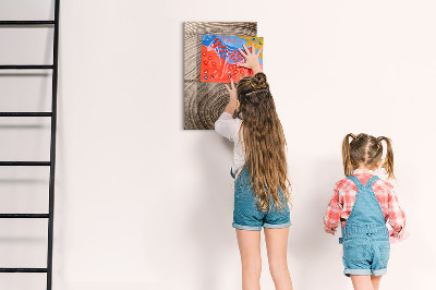 Pizarra magnética de pared con rotulador Tablero magnético para fotos y notas.