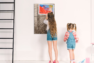 Pizarra magnética de pared con rotulador Tablero magnético para fotos y notas.