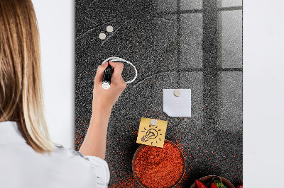 Pizarra borrable de cristal con imanes Recordatorios de cocina de Pepper