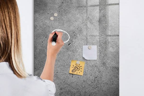 Pizarra magnética de pared con rotulador Tablero magnético para fotos y notas.