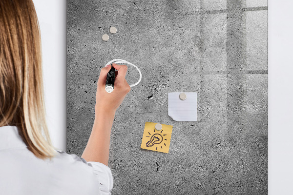 Pizarra magnética de pared con rotulador Tablero magnético para fotos y notas.