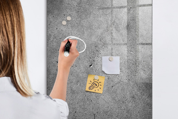 Pizarra magnética de pared con rotulador Tablero magnético para fotos y notas.
