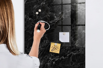 Pizarra borrable de cristal con imanes Tablero moderno para notas y fotos
