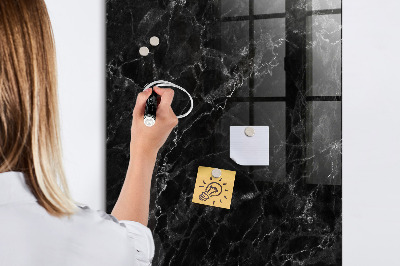 Pizarra borrable de cristal con imanes Tablero moderno para notas y fotos