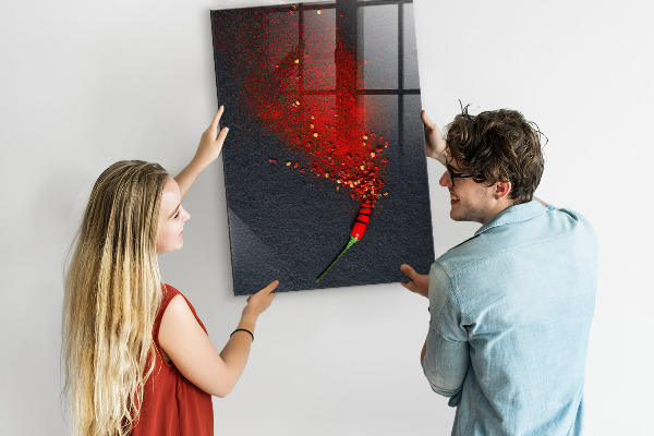 Pizarra magnética de pared con rotulador Un lugar creativo para recuerdos y fotos.